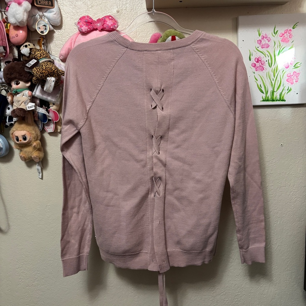 Lululemon Tied To You Sweater Misty Pink - Picture 5 of 7